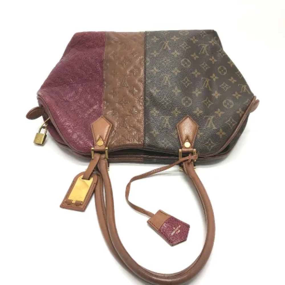 Louis Vuitton Vintage Pre-owned Cotton louis-vuitton-bags Brown Dames
