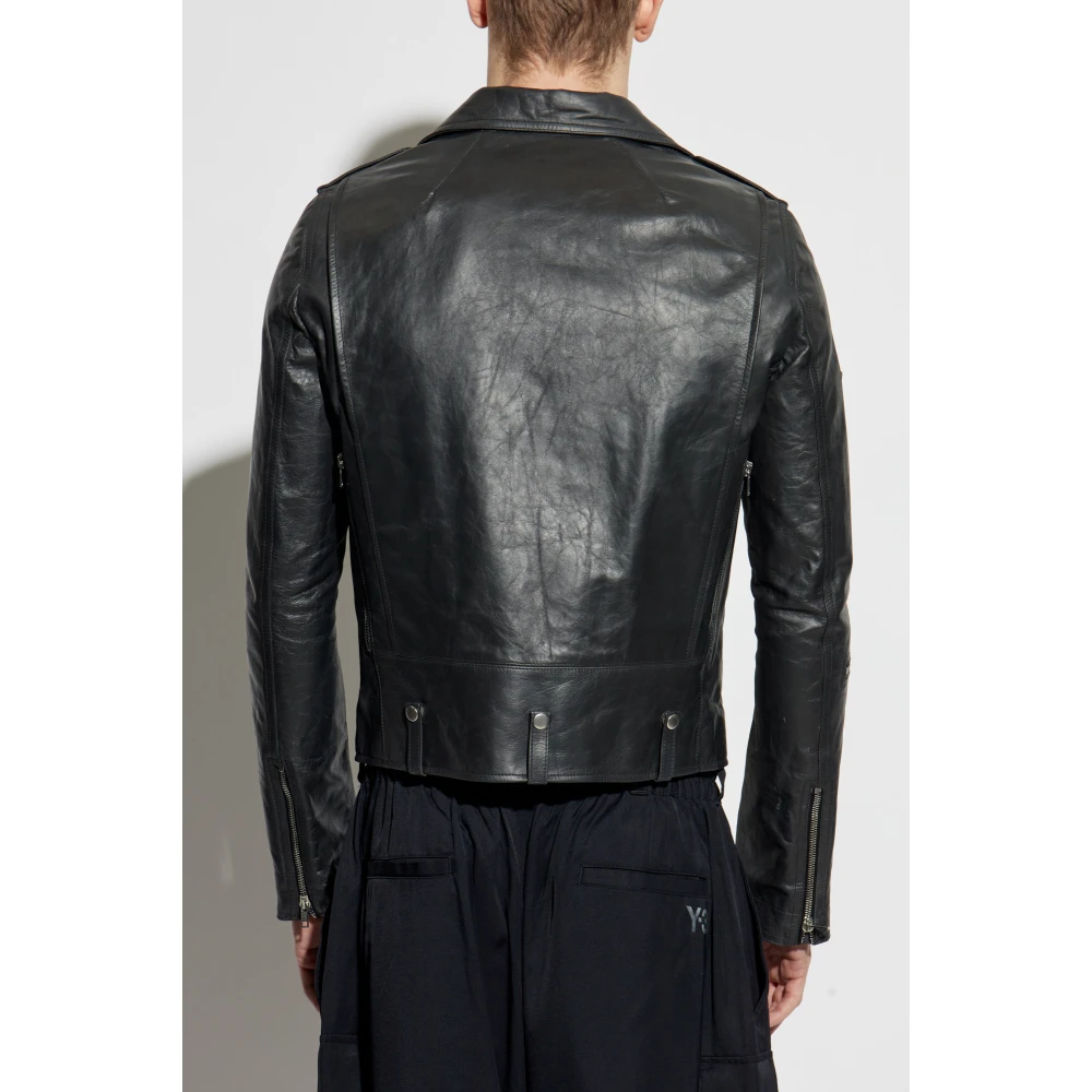 Rick Owens Leren jas Bauhaus Stooges Black Heren