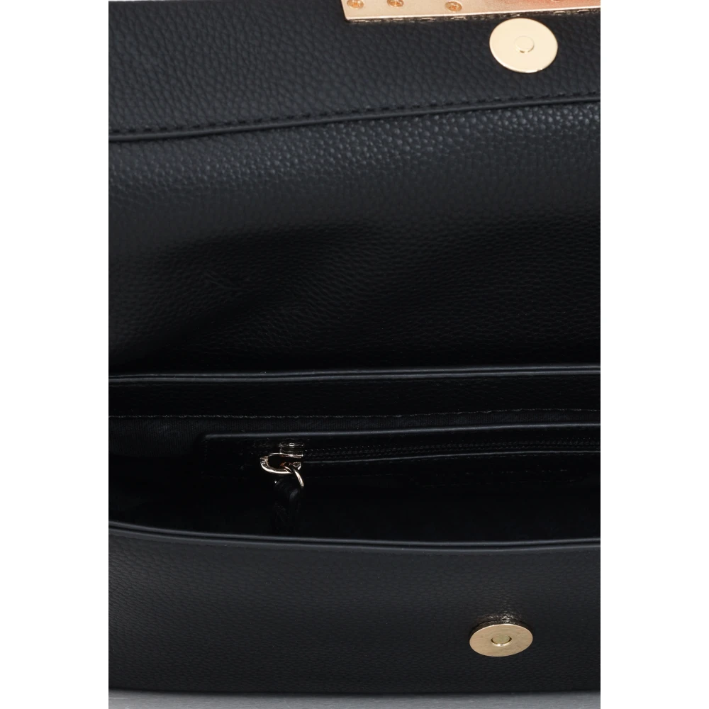 Richmond Zwarte handtas met metalen logodetail Black Dames