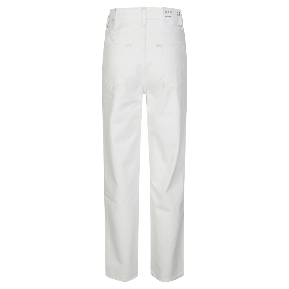 Agolde Baggy Jeans White Dames