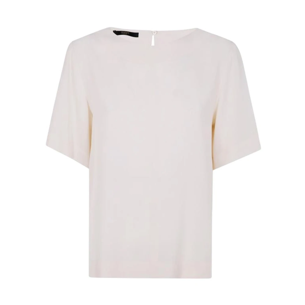 Seventy - Tops > T-Shirts - Beige - Seventy - Modalova