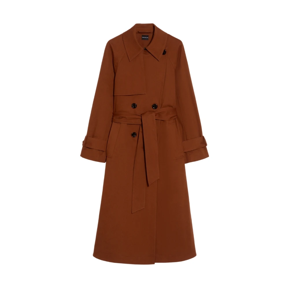 Pennyblack Stijlvolle Trenchcoat voor Vrouwen Brown Dames