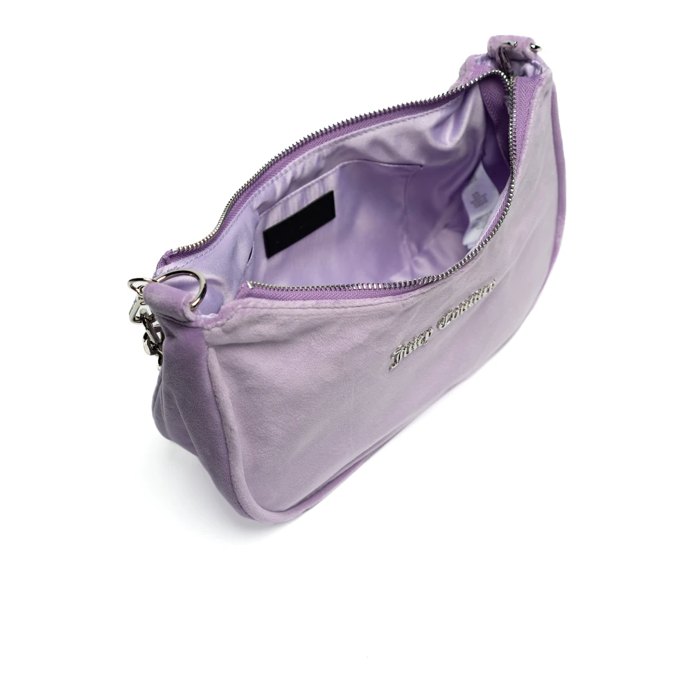 Juicy Couture Kabelo Velours Schoudertas Purple Dames