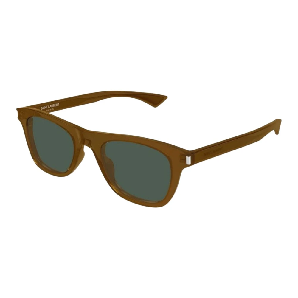 Saint Laurent Men's Brown Sunglasses, 51 Mm, Rectangular Sunglasses