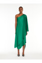 robe-midi-vert-a-une-epaule-avec-detail-cape
