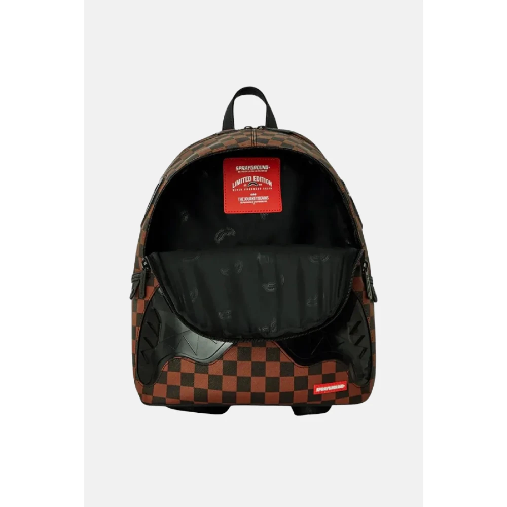 Sprayground Transparante Mini Rugzak met Ogen Brown Unisex