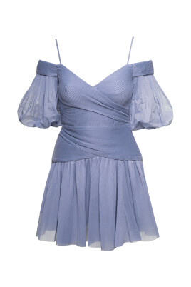 robe-mini-plissee-en-chiffon-bleu-femme