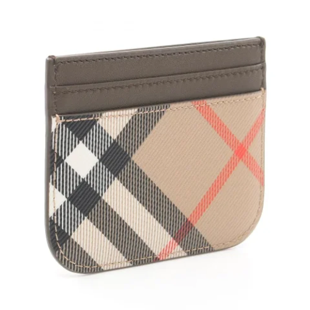Burberry Vintage Pre-owned Leather wallets Beige Dames