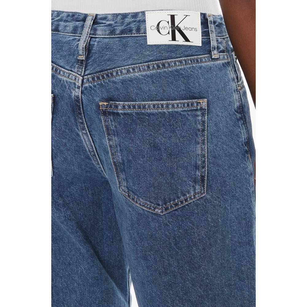 Calvin Klein Jeans Klassieke Denim Jeans Blue Dames