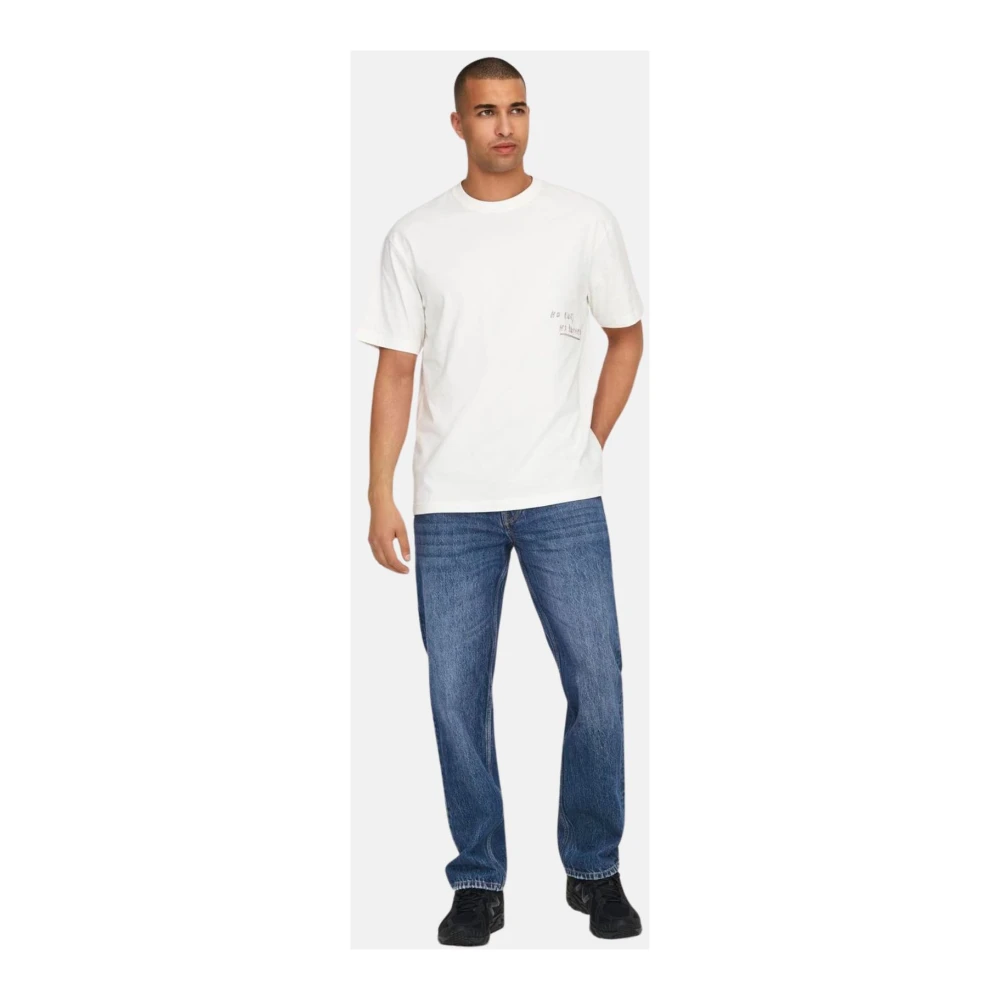Only & Sons Slim Fit Casual Broek Blue Heren