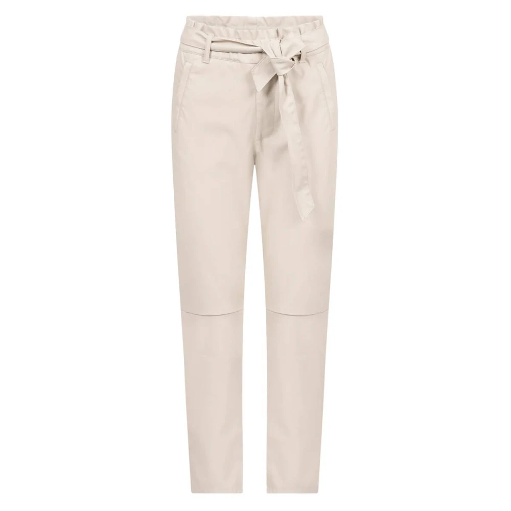 Knit-ted Stijlvolle Broek Francis Beige Dames