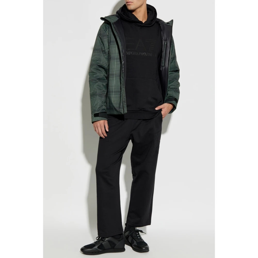 Emporio Armani EA7 Hoodie Black Heren