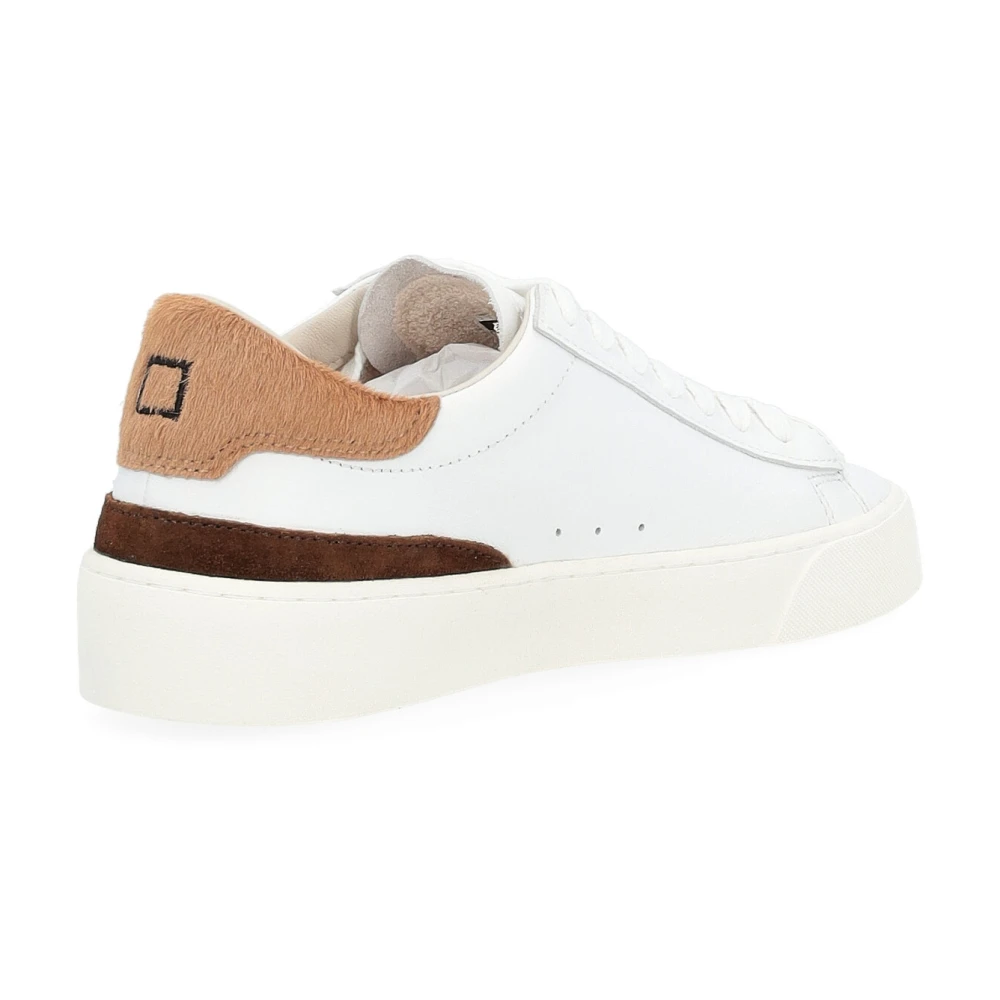 D.a.t.e. Witte Leren Sonica Sneaker White Dames