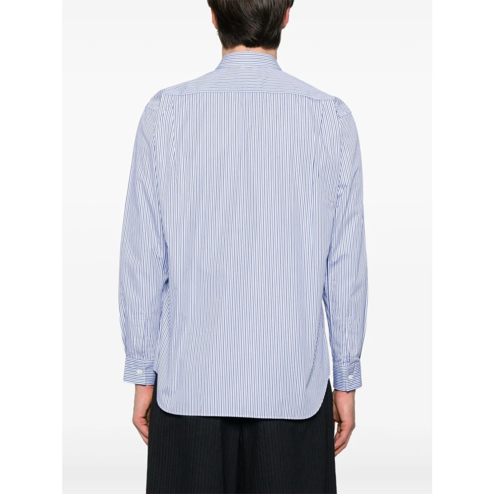 Comme des Garçons Gestreept Overhemd Blue Heren