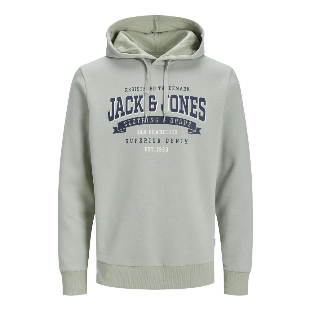 jack & jones Logo2 Hoodie Sweatshirt Green Heren