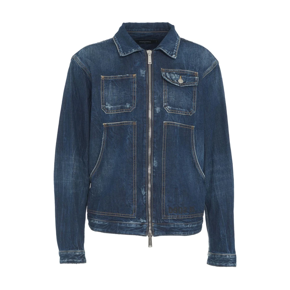 Dsquared2 Blauwe Denim Timmerman Jack Blue Heren