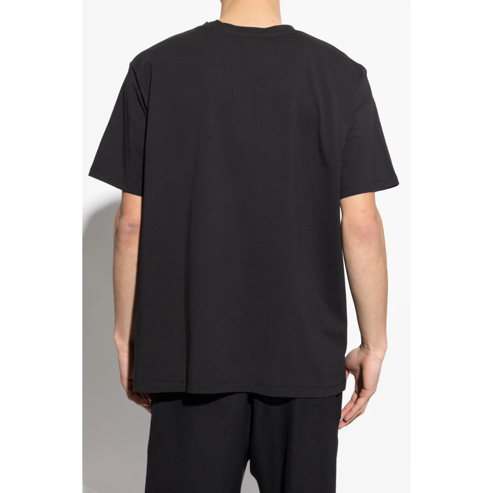 Balmain T-shirt met bedrukt logo Black Heren