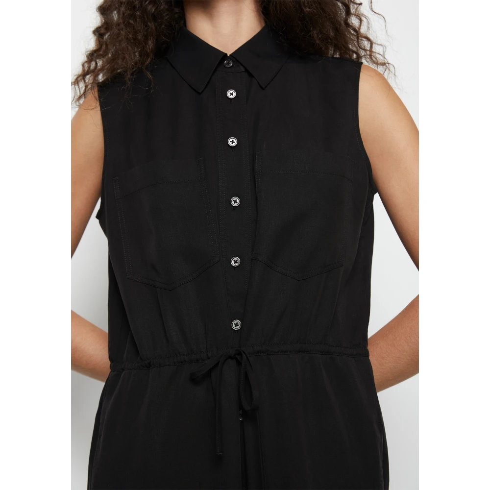 Marc O'Polo Mouwloze jumpsuit Black Dames