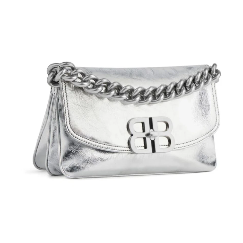 Balenciaga Zachte Schoudertas met Flap Gray Dames