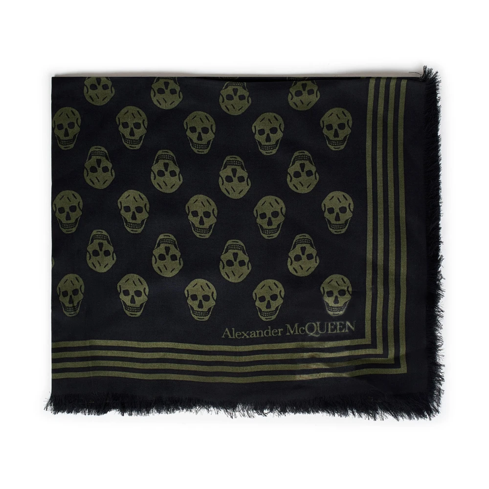 alexander mcqueen Alexander McQueen Svarta Scarfs från Black, Herr
