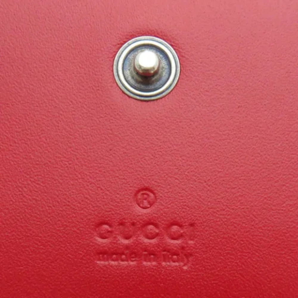 Gucci Vintage Pre-owned Leather wallets Red Dames