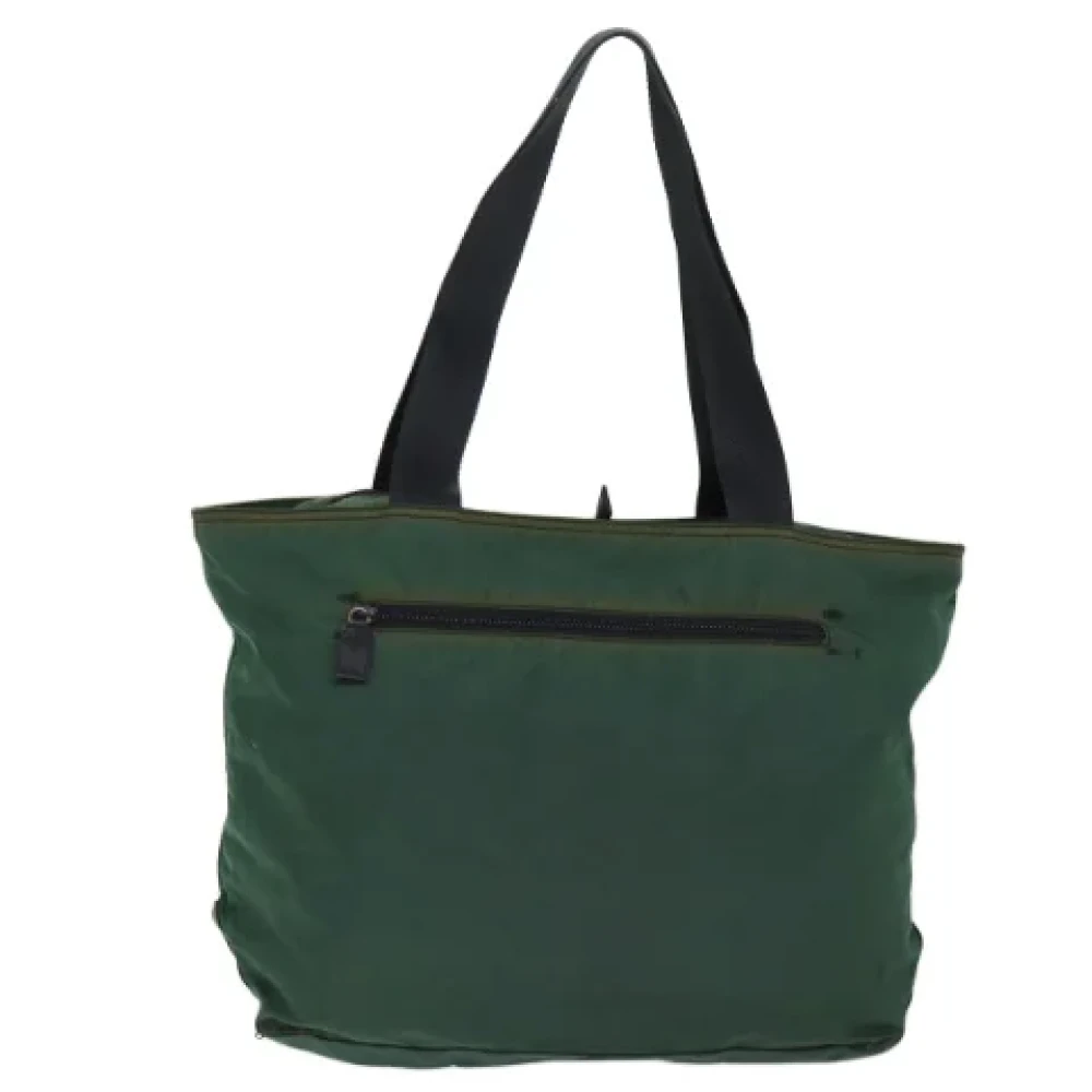 Prada Vintage Pre-owned Fabric totes Green Dames