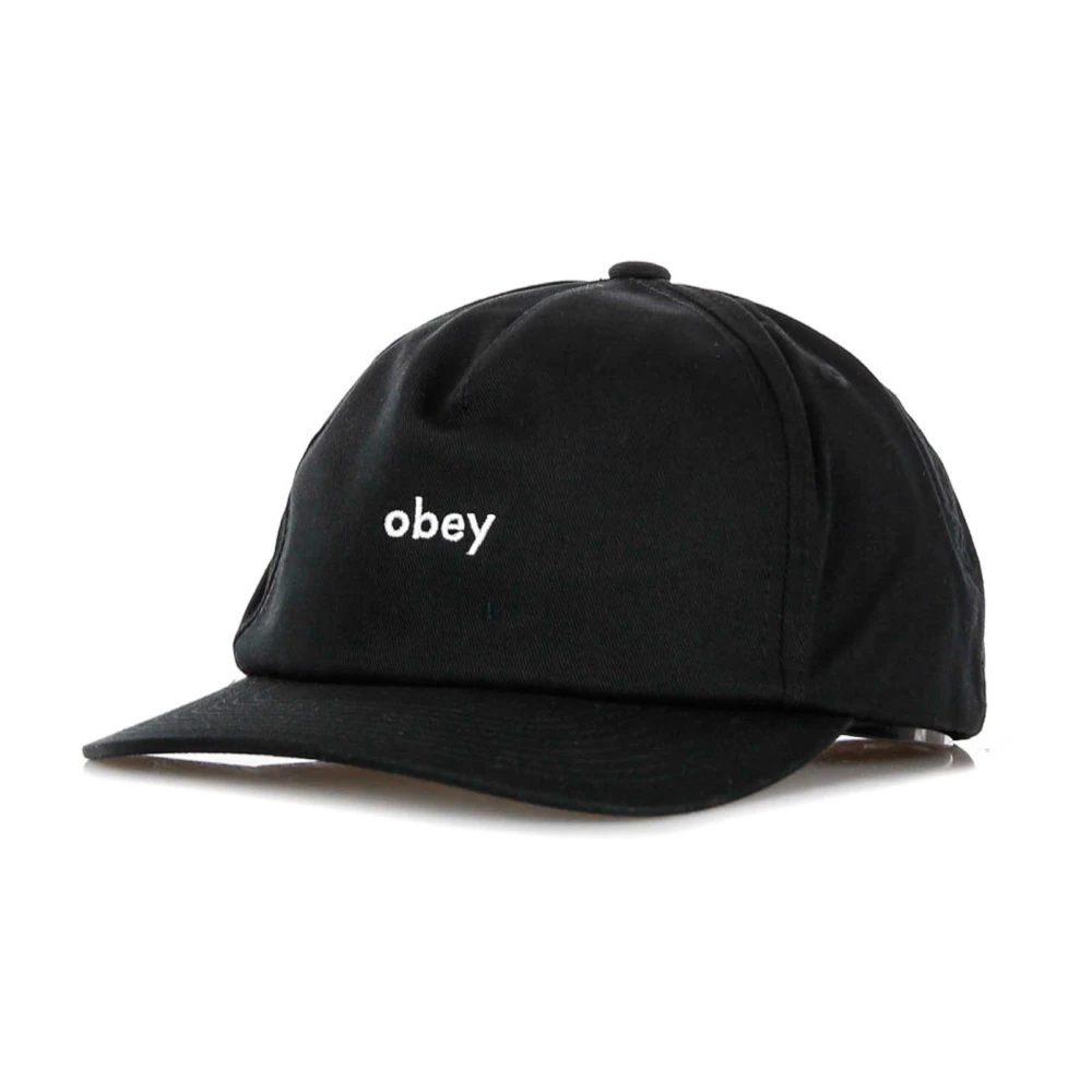 Obey Platte Klep Snapback Cap Black Heren