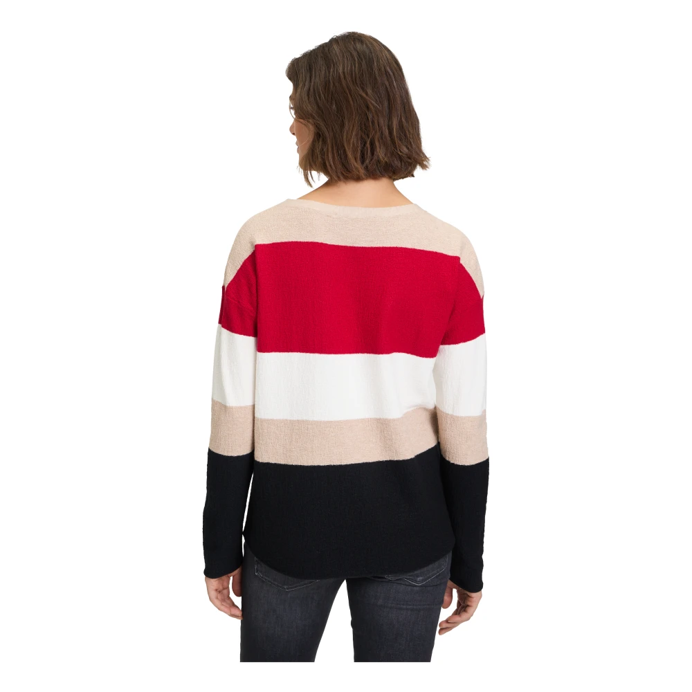 Betty & Co Gestreepte Gebreide Trui Multicolor Dames