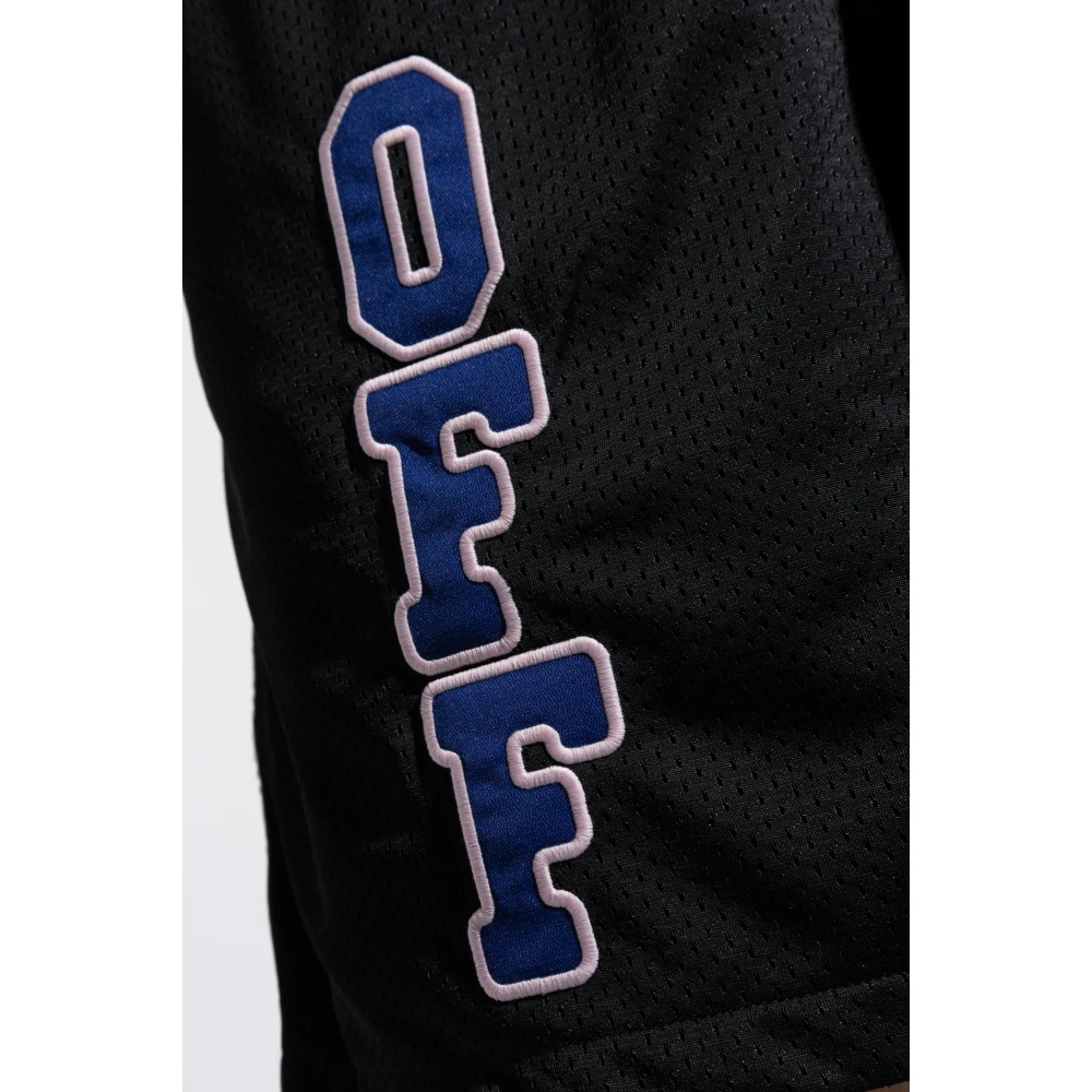 Off White Logo shorts Black Heren
