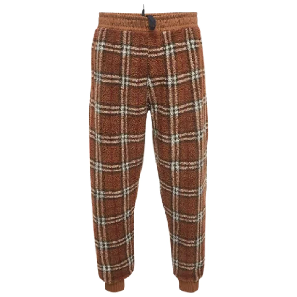 Burberry Vintage Pre-owned Fabric bottoms Brown Heren