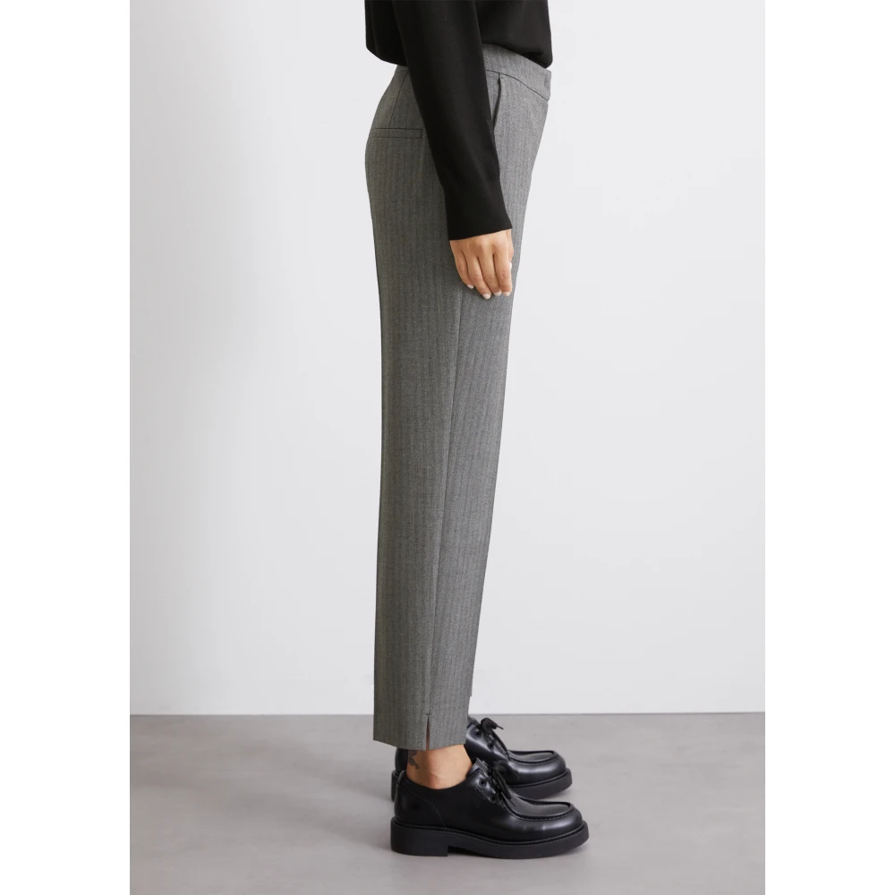 Marc O'Polo Gestreepte sigarettenbroek slim Gray Dames