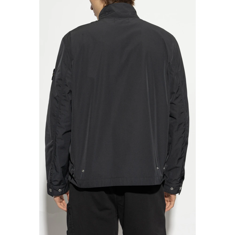 Stone Island Jas Micro Twill Black Heren