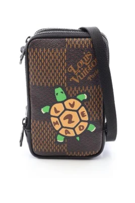 Pre-owned Double Phone Pouch Damier Giant Shoulder Bag Limited