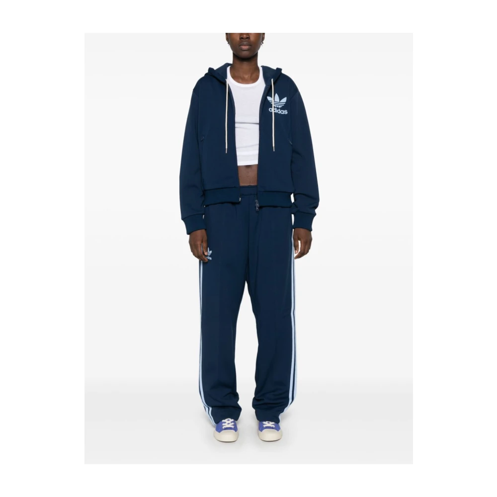 Adidas Track Hoodie Blue Heren