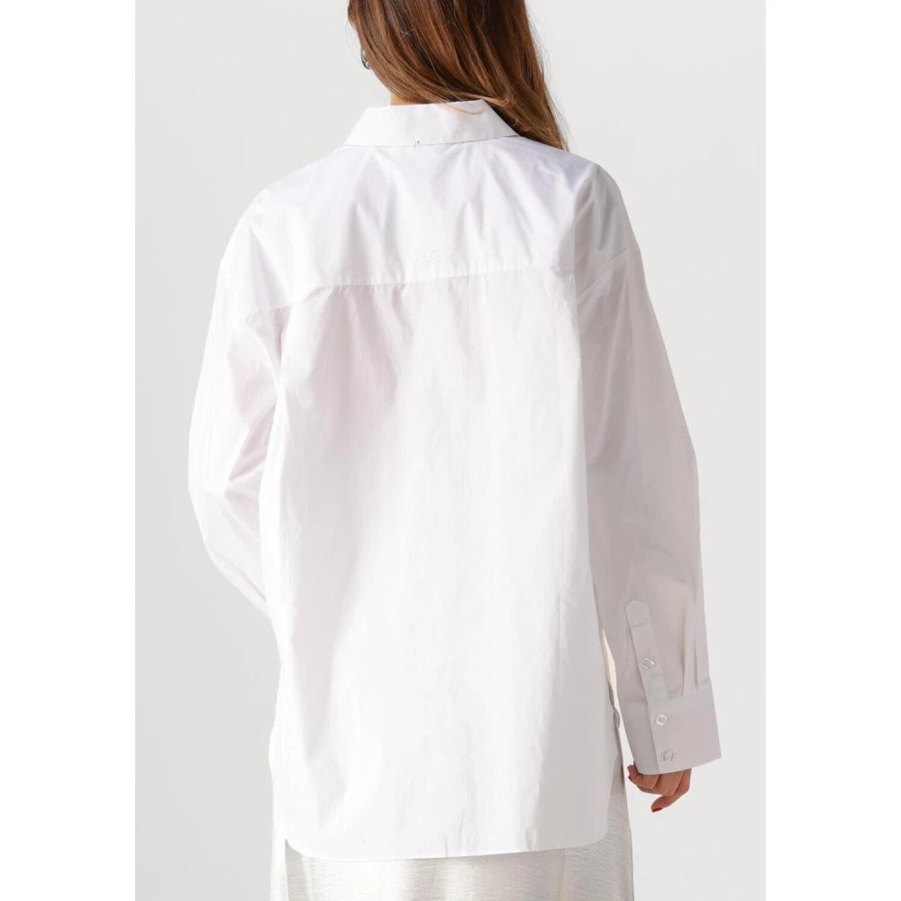 Gestuz Witte Katoenen Blouse Noellegz Shirt White Dames