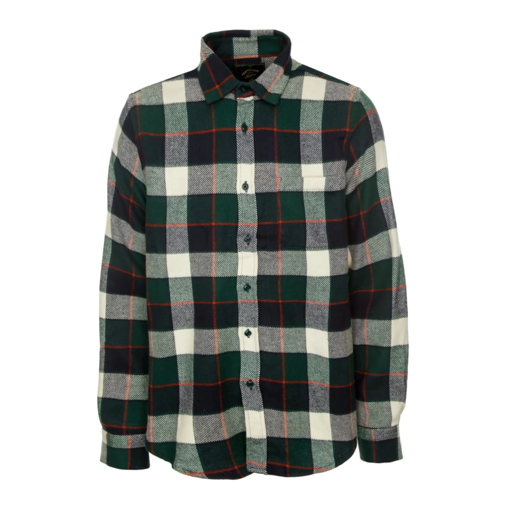 Portuguese Flannel Flanellskjorta Abstrakt Rutigt Mönster Multicolor, Herr