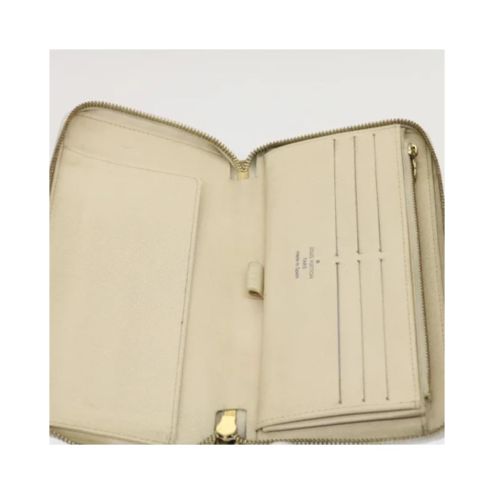 Louis Vuitton Vintage Pre-owned Coated canvas wallets Beige Dames