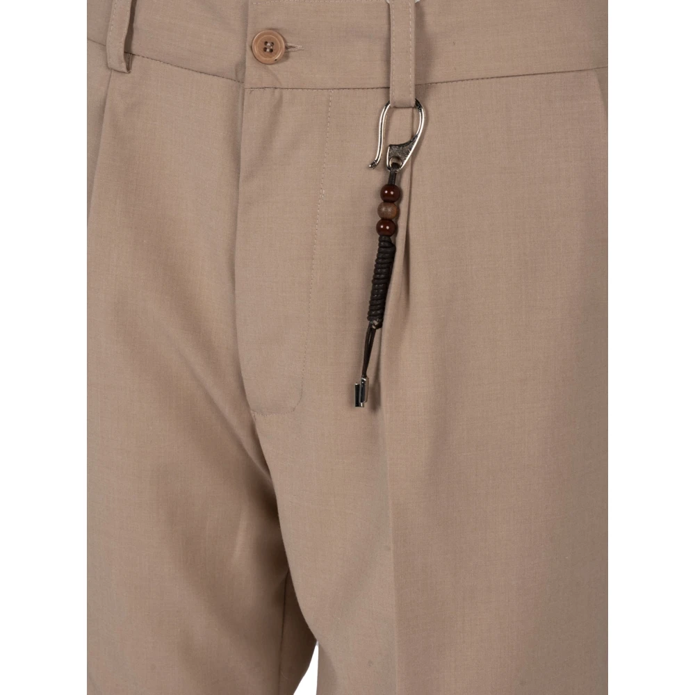 Xagon Man Eenvoudige Shorts Rits Knoop Zakken Italië Beige Heren