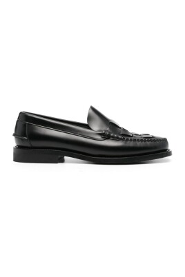 black-leather-slip-on-moc-stitching-shoe