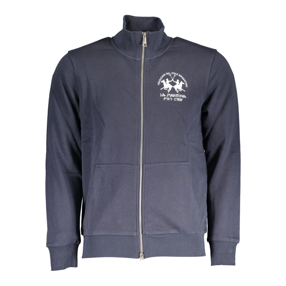 La Martina Men's Blue Clothing - Zip-Throughs - L - Sweatshirts & Hoodies