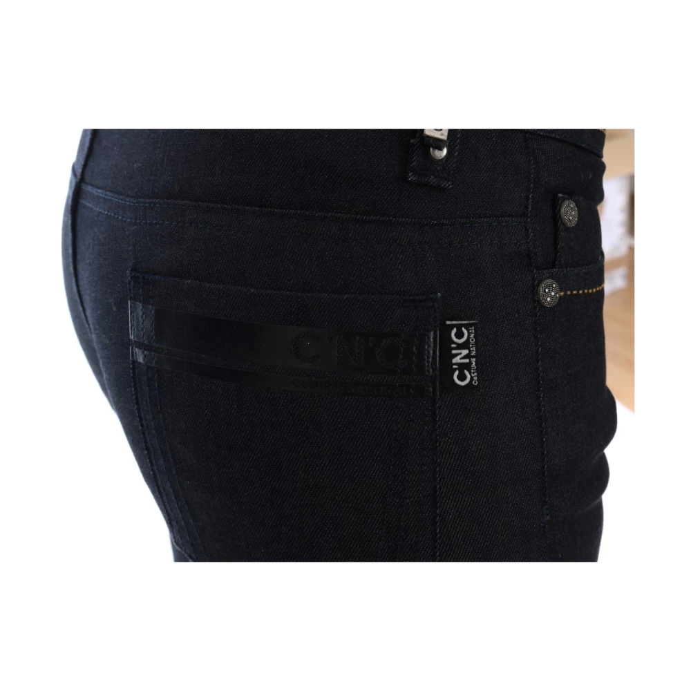 Costume National Donkerblauwe Super Slim Fit Jeans Blue Dames