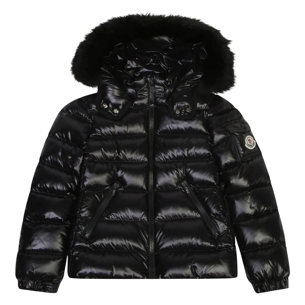 Moncler Girls Black Winter Jackets, 4 Y, Down Padded Badyf Jacket