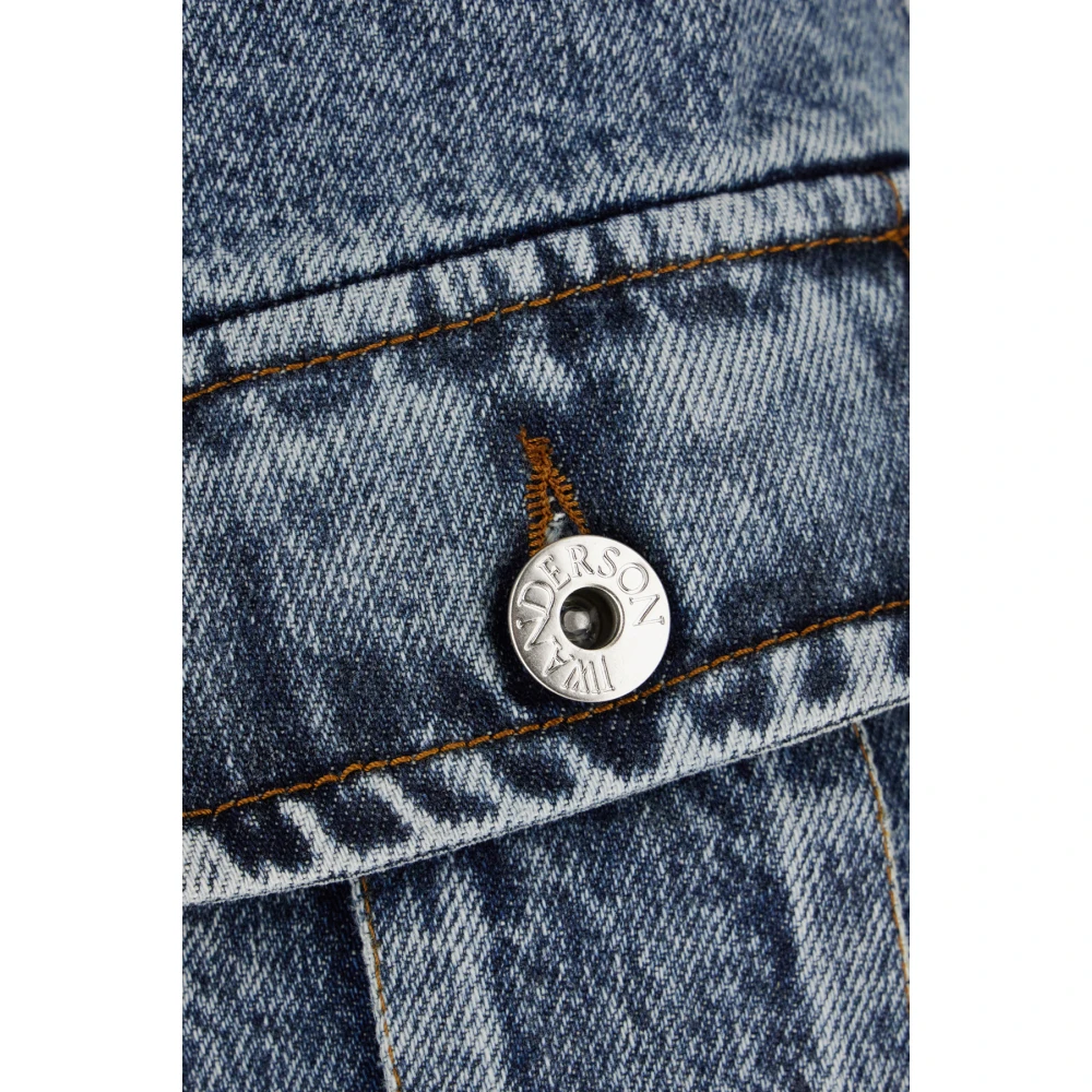 JW Anderson Blauwe Denim A-Lijn Rok Blue Dames