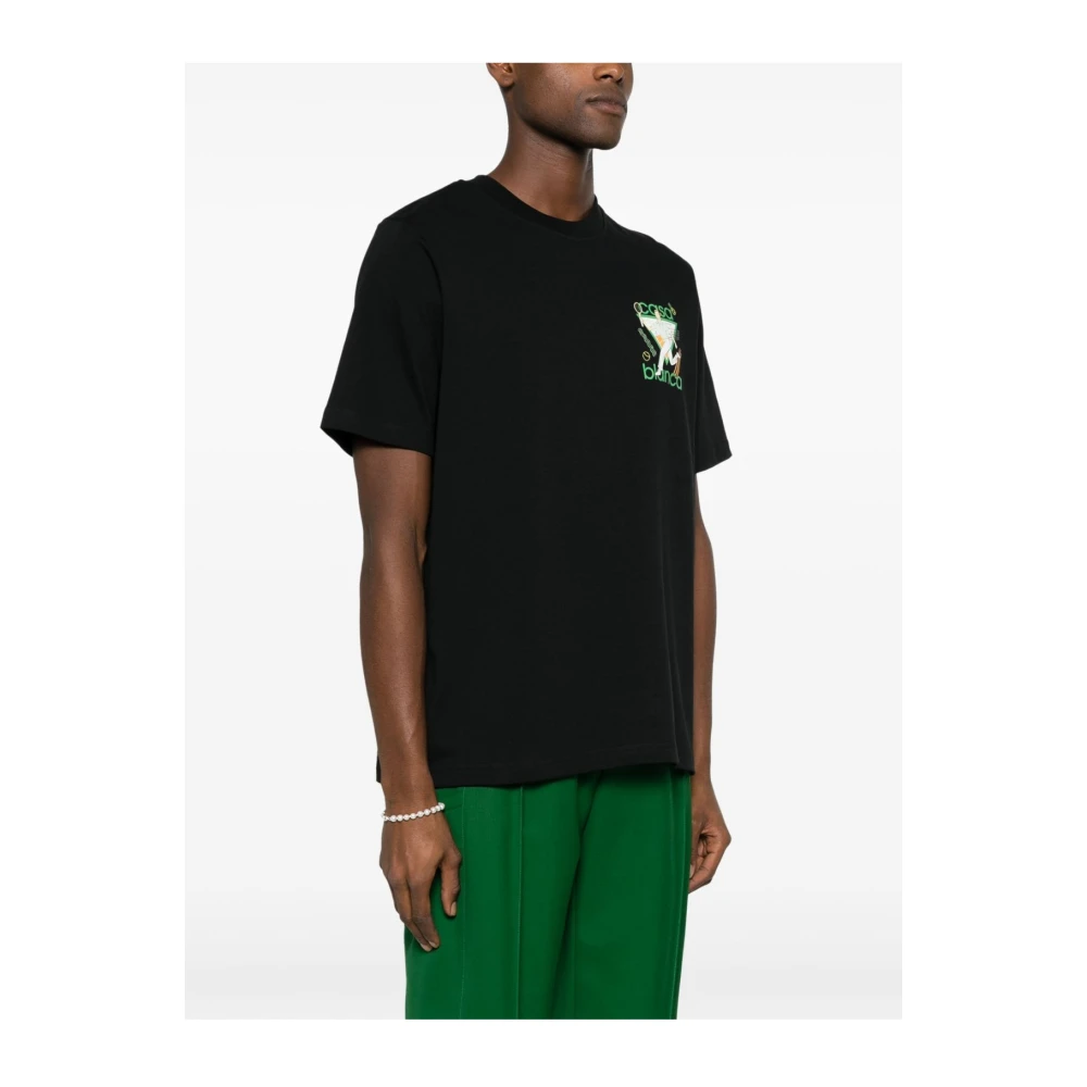 Casablanca Le Jeu T-Shirt Black Heren