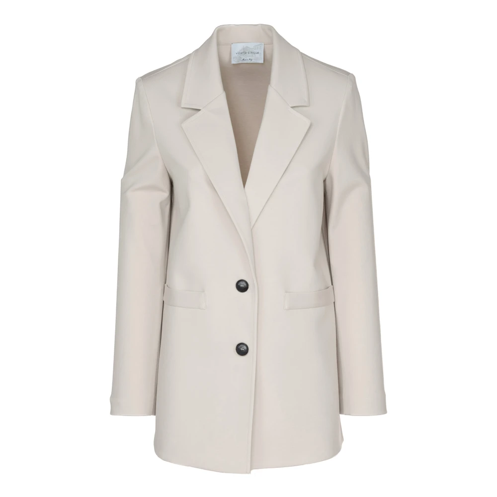 Vicario Cinque Relaxed fit jas Rima Beige Dames