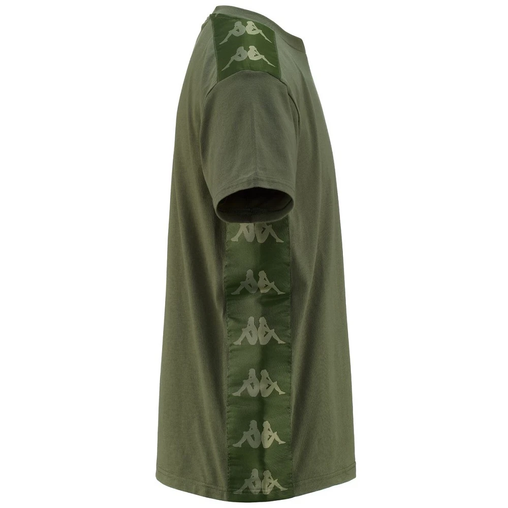 Kappa Korte Mouw T-shirt Green Heren