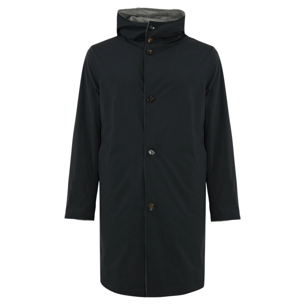 Kired Omkeerbare Cashmere Jas Licht Grijs Gray Heren