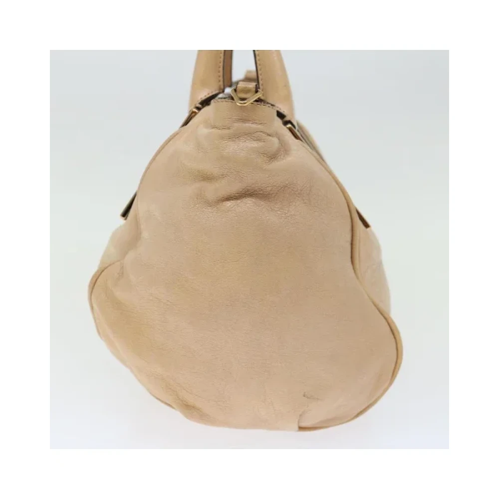 Chloé Pre-owned Leather handbags Beige Dames