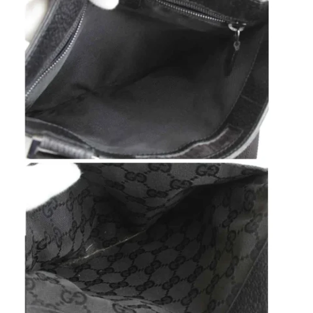 Gucci Vintage Pre-owned Canvas shoulder-bags Black Dames