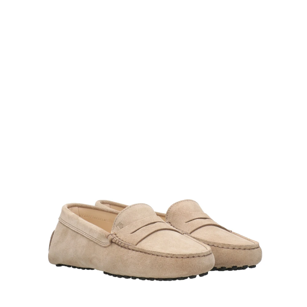 TOD'S Beige Suède Sandalen Beige Dames